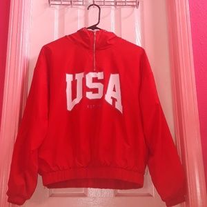 Windbreaker hoodie [usa,est.'76]